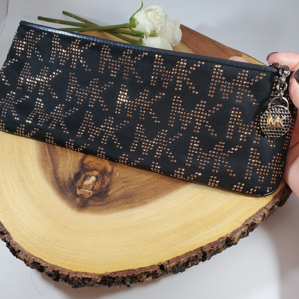 Michael Kors studded clutch